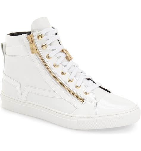 cheap versace mens sneakers|versace zipped high top sneakers.